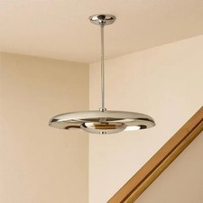 Suspension moderne en laiton du milieu du siècle des années 1950, plafonnier ...