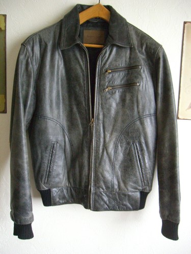 Blouson cuir pépé - cuir, jeans