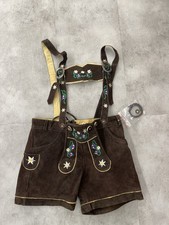 Paulgos Damen Lederhose Trachten Shorts Gr. 38 Oktoberfest Bayern Tracht