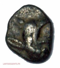 (GERM) IONIE – TEOS (TYPE D’AURIOL) (2) Tétartémorion c. 520-480 av J-C. TB+, la