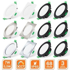 6 x projecteurs encastrés à