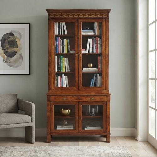 Vitrine ancienne empire noyer - ancienne,