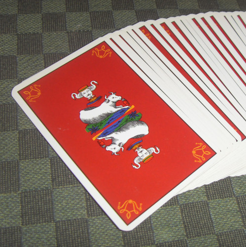 Ancien jeu cartes aluette - de,