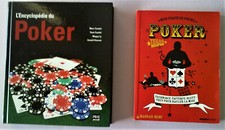 Lot 2 livres sur le poker :  l'encyclopédie du poker,mon coach de poche.