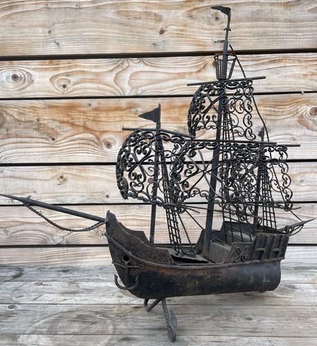 Bateau fer forgé ancien - forgé,