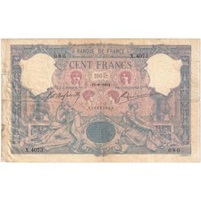 [#334640] France, 100 Francs, Bleu et Rose, 1904, X.4073, TTB(20-25), Fayette:21.