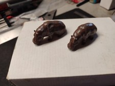 Deux Hippopotames , plomb