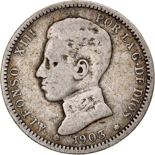 Monnaie espagne alfonso - espagne,,