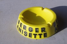 Cendrier Vintage. BERGER ANISETTE, objet de Bar, Bistrot. 13cm.