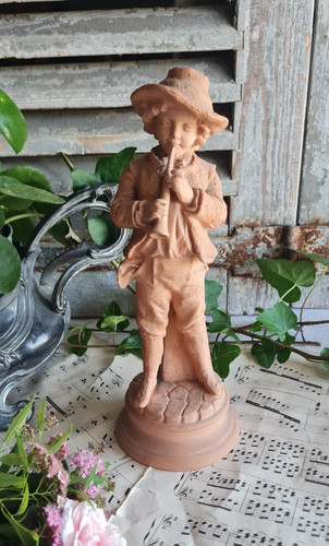 Ancienne statue garcon - ancienne,