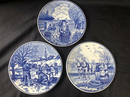 Lot plaques murales delft - de,