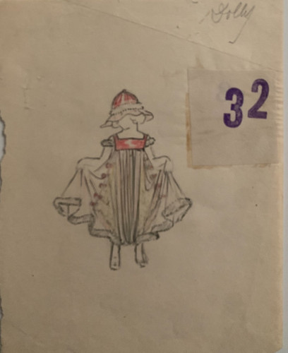 Dessin original costume - original, de