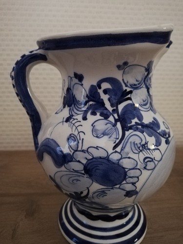 Vase bleu blanc - vase, vintage