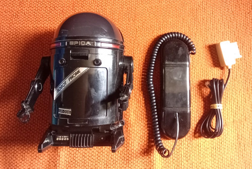 Téléphone robot vintage - téléphone,