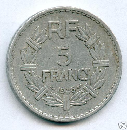Rare monnaie francs - monnaie, 5