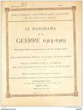 Panorama 1914 n°23 Guerre