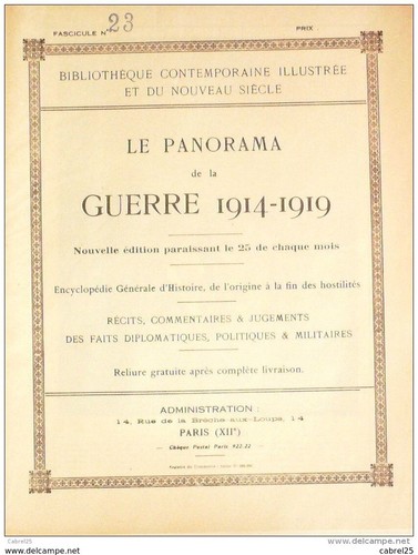 Panorama 1914 guerre - n°23,