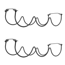  Lot de 2 casiers à vin empilables pour comptoir - 3 bouteilles de vin, support