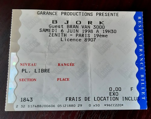 Ticket billet used stub - used,