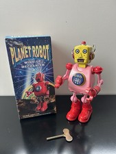 JOUET MÉCANIQUE ROBOT PLANÈTE ROBOT TR 2022 AVEC CLÉ ET BOITE 