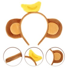  Deguisement Animal Bandeau Oreille Singe Avec Banane Bandeaux D'animaux Mignons