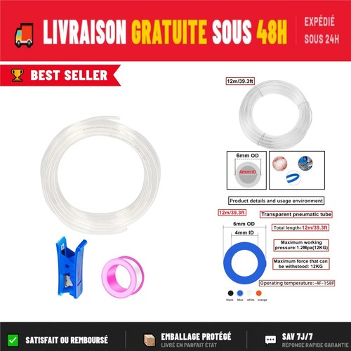 Tuyau pneumatique 12m - pneumatique,