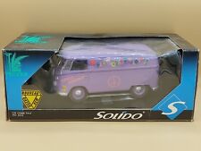1/18 VW Volkswagen Combi T1 Tôlé Violet 1955 "Peace and Love" Solido ref: 8032