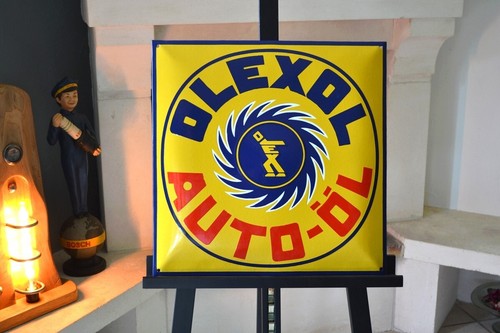 Plaque émaillée olexol auto - olexol,