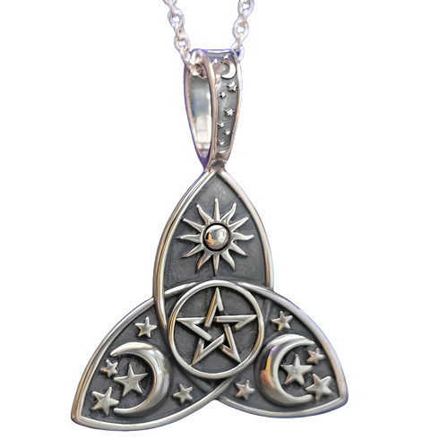 Collier pendentif pentacle