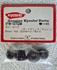 Neuf ! IFW107GM Hexagones de roues Kyosho inferno MP9 Gun métal