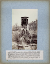 France, L'Argentière, Clocher de l'Ancien Monastère Bénédictin vintage