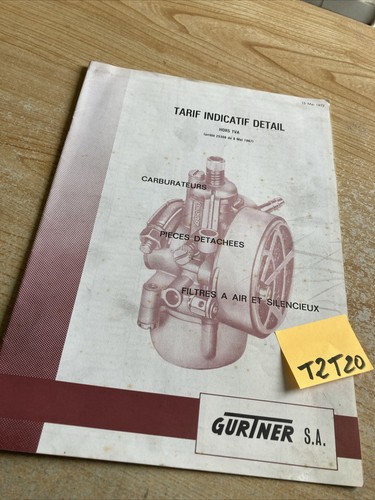 Gurtner carburateur filtre - , à
