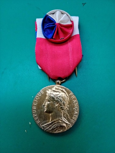 Medaille travail vermeil - travail,