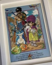 Objet encadré super rare Dragon Quest 5 Dragon Quest 5 Akira Toriyama poster