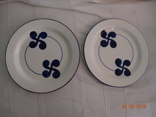 Paire assiettes pays basque - assiettes,