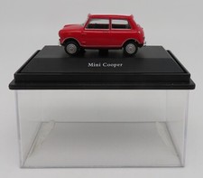 b MICRO METAL DIE CAST SCHUCO MINI COOPER ROUGE TOIT BLANC 1/72 IN BOX