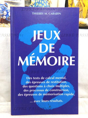 Jeux mémoire thierry m - jeux,