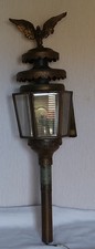 ANCIENNE LANTERNE DE FIACRE AIGLE IMPÉRIAL HAUTEUR 80CM