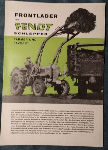 Rare prospekt fendt - prospekt,