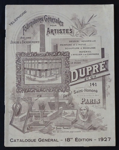 Catalogue 1927 dupré - catalogue,