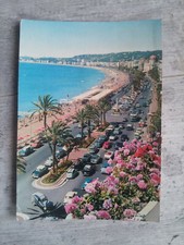 NICE Promenade des Anglais voitures anciennes autos vintage cars 1972 postcard 