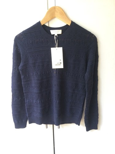 Sezane pull lyna - sezane, bleu