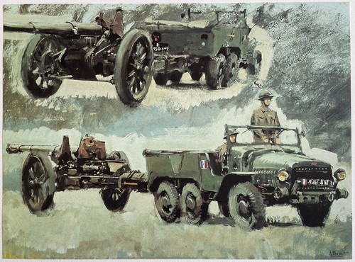 Artillerie tractée par albert - tractée,