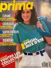 ANCIEN LIVRE REVUE MAGAZINE PRIMA MODE AVEC SUPER PATRON N° 83 08/89 TRICOT