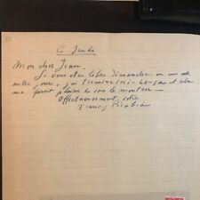 PICABIA FRANCIS LETTRE AUTOGRAPHE SIGNEE DATEE +ENVELOPPE RARE SURREALISME