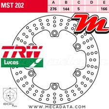 Disque de frein Arrière TRW