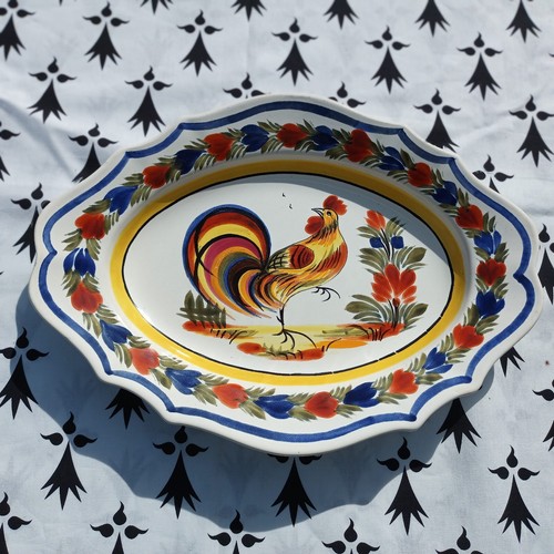 Henriot quimper plat ovale - quimper,