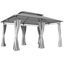 Outsunny Tonnelle Jardin 3x4m