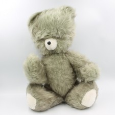 Ancienne peluche ours gris articulé  - 28929