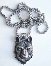 Pendentif acier inox tete - acier,
